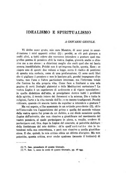 Giornale critico della filosofia italiana