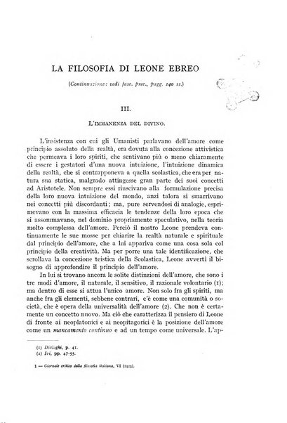 Giornale critico della filosofia italiana