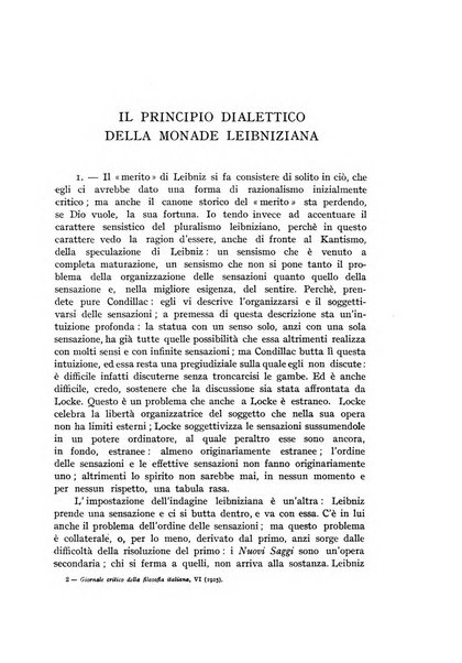 Giornale critico della filosofia italiana