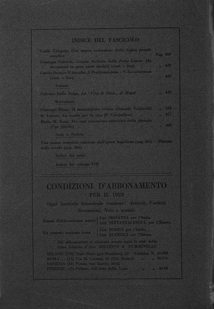 Giornale critico della filosofia italiana