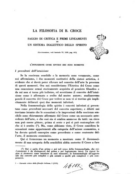 Giornale critico della filosofia italiana