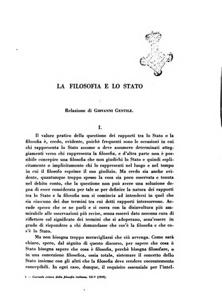 Giornale critico della filosofia italiana