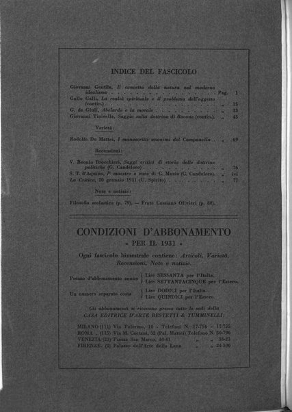 Giornale critico della filosofia italiana