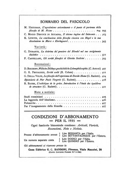 Giornale critico della filosofia italiana