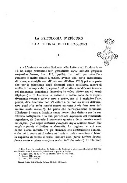 Giornale critico della filosofia italiana