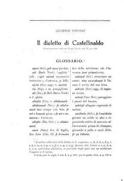 L'Italia dialettale Rivista di dialettologia italiana