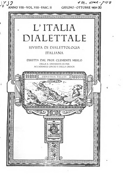 L'Italia dialettale Rivista di dialettologia italiana