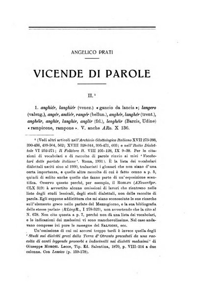 L'Italia dialettale Rivista di dialettologia italiana