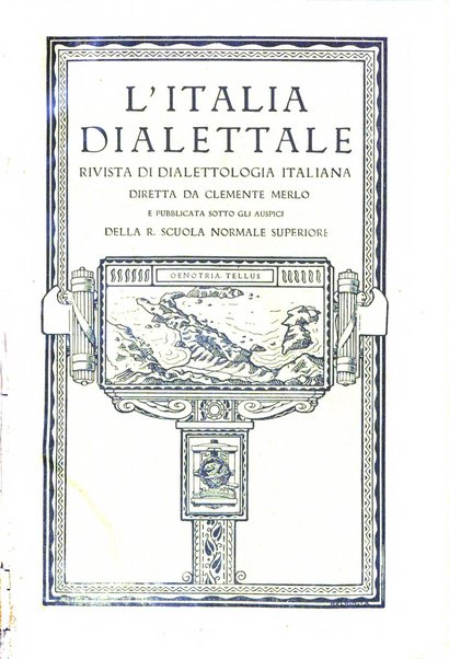 L'Italia dialettale Rivista di dialettologia italiana