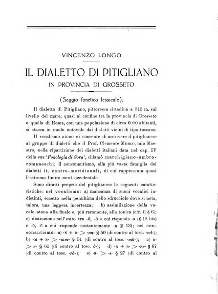 L'Italia dialettale Rivista di dialettologia italiana