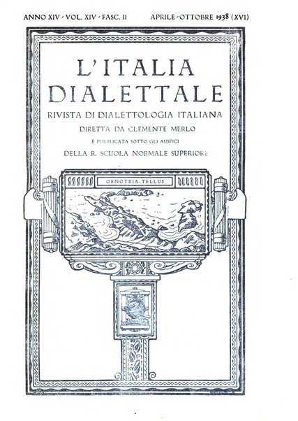 L'Italia dialettale Rivista di dialettologia italiana