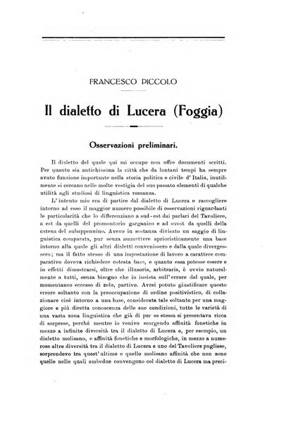 L'Italia dialettale Rivista di dialettologia italiana