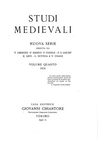 Studi medievali