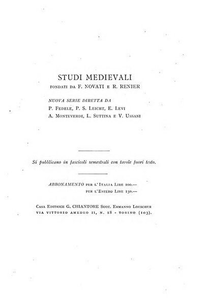 Studi medievali