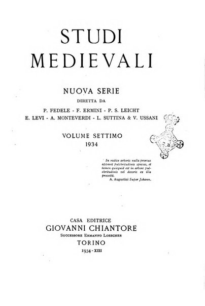 Studi medievali