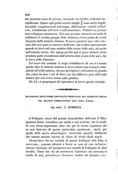 Il nuovo cimento giornale di fisica, di chimica, e delle loro applicazioni alla medicina, alla farmacia ed alle arti industriali