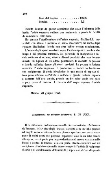 Il nuovo cimento giornale di fisica, di chimica, e delle loro applicazioni alla medicina, alla farmacia ed alle arti industriali