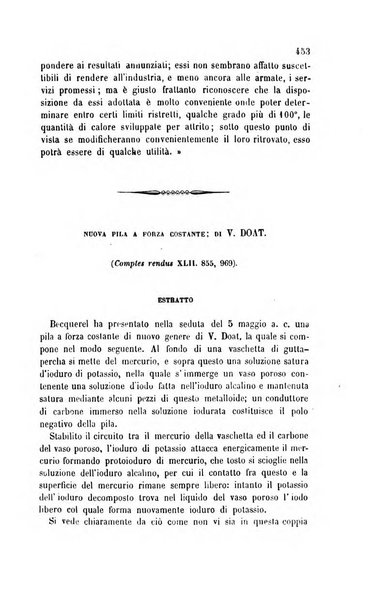 Il nuovo cimento giornale di fisica, di chimica, e delle loro applicazioni alla medicina, alla farmacia ed alle arti industriali