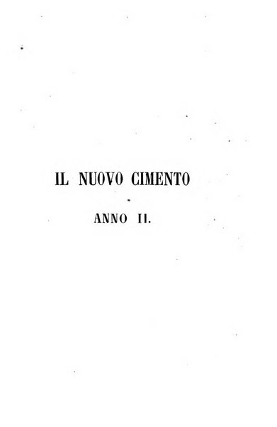 Il nuovo cimento giornale di fisica, di chimica, e delle loro applicazioni alla medicina, alla farmacia ed alle arti industriali