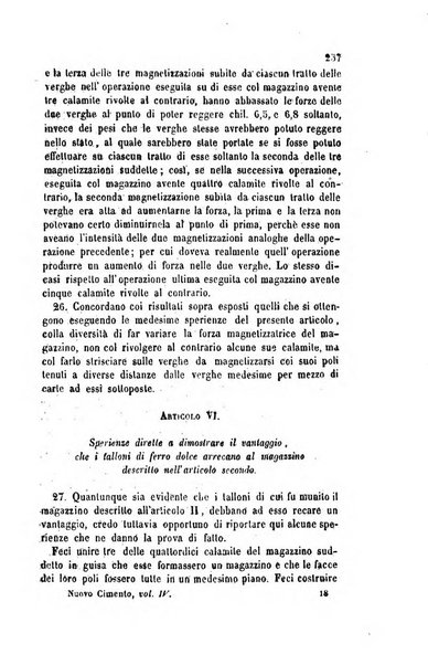 Il nuovo cimento giornale di fisica, di chimica, e delle loro applicazioni alla medicina, alla farmacia ed alle arti industriali