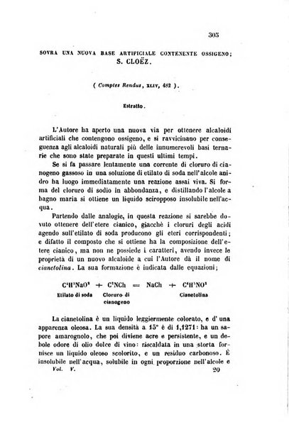 Il nuovo cimento giornale di fisica, di chimica, e delle loro applicazioni alla medicina, alla farmacia ed alle arti industriali