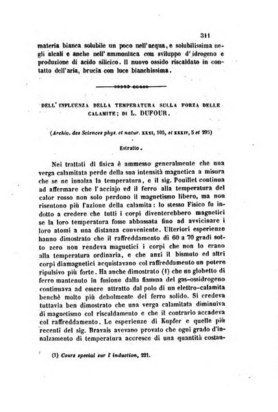 Il nuovo cimento giornale di fisica, di chimica, e delle loro applicazioni alla medicina, alla farmacia ed alle arti industriali