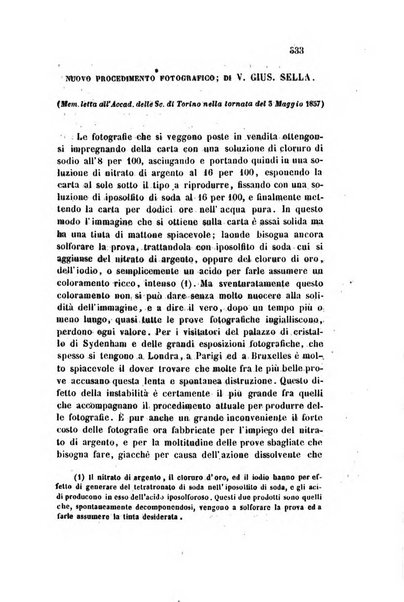 Il nuovo cimento giornale di fisica, di chimica, e delle loro applicazioni alla medicina, alla farmacia ed alle arti industriali