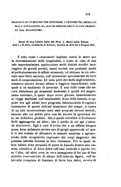 Il nuovo cimento giornale di fisica, di chimica, e delle loro applicazioni alla medicina, alla farmacia ed alle arti industriali