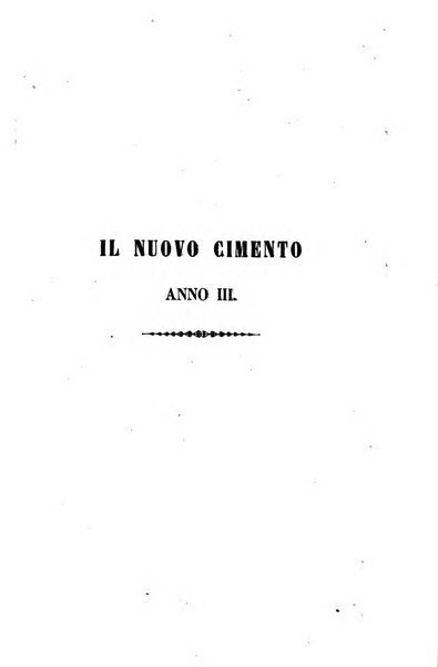 Il nuovo cimento giornale di fisica, di chimica, e delle loro applicazioni alla medicina, alla farmacia ed alle arti industriali