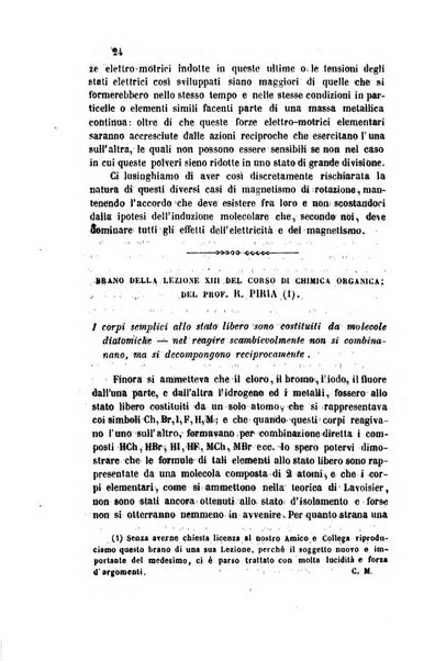 Il nuovo cimento giornale di fisica, di chimica, e delle loro applicazioni alla medicina, alla farmacia ed alle arti industriali