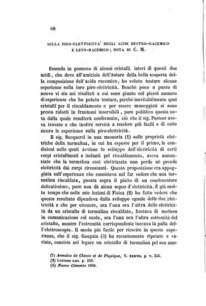 Il nuovo cimento giornale di fisica, di chimica, e delle loro applicazioni alla medicina, alla farmacia ed alle arti industriali