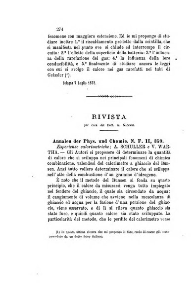 Il nuovo cimento giornale di fisica, di chimica, e delle loro applicazioni alla medicina, alla farmacia ed alle arti industriali