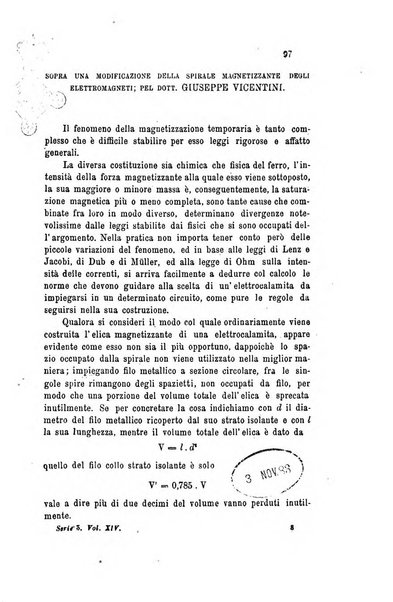 Il nuovo cimento giornale di fisica, di chimica, e delle loro applicazioni alla medicina, alla farmacia ed alle arti industriali