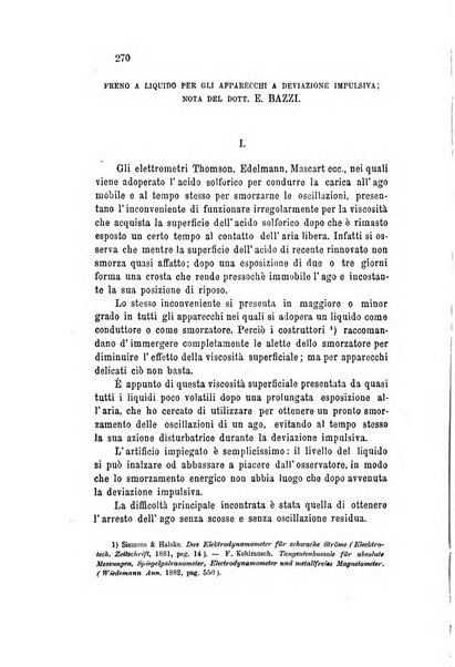 Il nuovo cimento giornale di fisica, di chimica, e delle loro applicazioni alla medicina, alla farmacia ed alle arti industriali