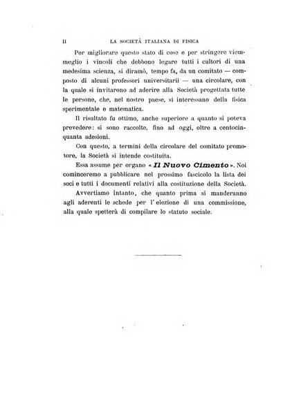 Il nuovo cimento giornale di fisica, di chimica, e delle loro applicazioni alla medicina, alla farmacia ed alle arti industriali