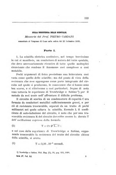 Il nuovo cimento giornale di fisica, di chimica, e delle loro applicazioni alla medicina, alla farmacia ed alle arti industriali