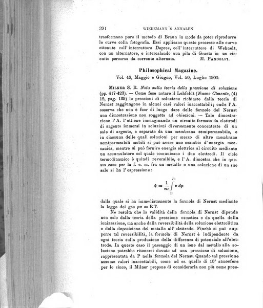 Il nuovo cimento giornale di fisica, di chimica, e delle loro applicazioni alla medicina, alla farmacia ed alle arti industriali