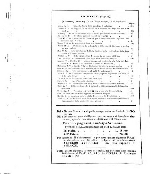 Il nuovo cimento giornale di fisica, di chimica, e delle loro applicazioni alla medicina, alla farmacia ed alle arti industriali