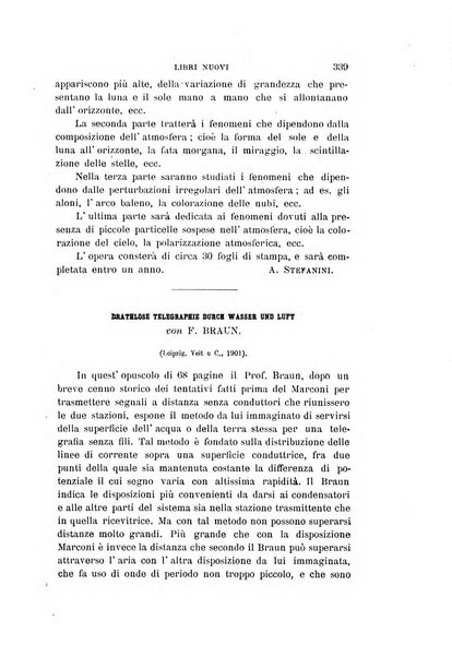 Il nuovo cimento giornale di fisica, di chimica, e delle loro applicazioni alla medicina, alla farmacia ed alle arti industriali