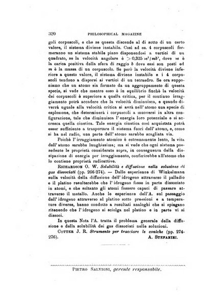 Il nuovo cimento giornale di fisica, di chimica, e delle loro applicazioni alla medicina, alla farmacia ed alle arti industriali