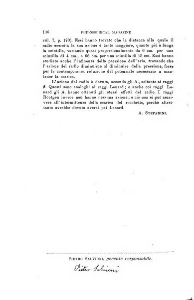 Il nuovo cimento giornale di fisica, di chimica, e delle loro applicazioni alla medicina, alla farmacia ed alle arti industriali