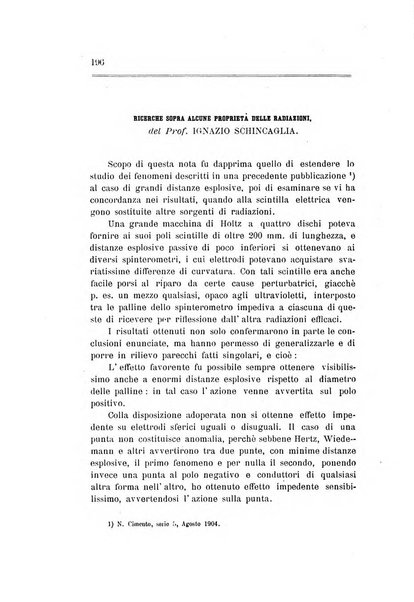 Il nuovo cimento giornale di fisica, di chimica, e delle loro applicazioni alla medicina, alla farmacia ed alle arti industriali