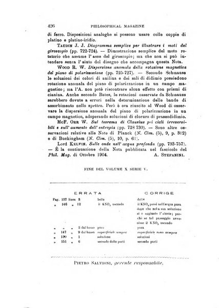 Il nuovo cimento giornale di fisica, di chimica, e delle loro applicazioni alla medicina, alla farmacia ed alle arti industriali