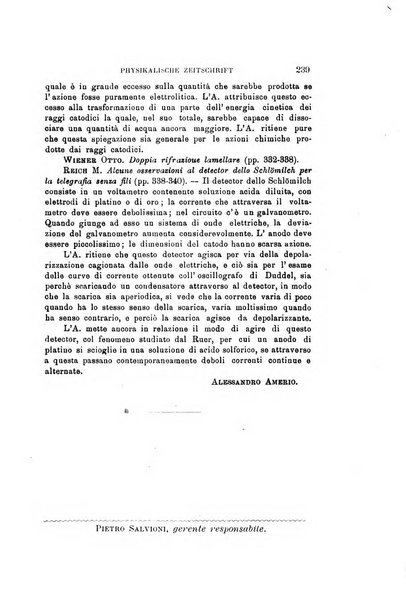 Il nuovo cimento giornale di fisica, di chimica, e delle loro applicazioni alla medicina, alla farmacia ed alle arti industriali