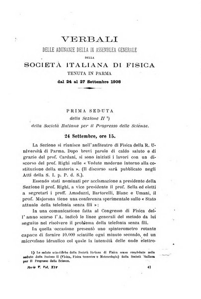 Il nuovo cimento giornale di fisica, di chimica, e delle loro applicazioni alla medicina, alla farmacia ed alle arti industriali