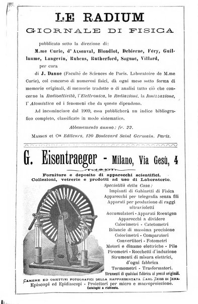 Il nuovo cimento giornale di fisica, di chimica, e delle loro applicazioni alla medicina, alla farmacia ed alle arti industriali