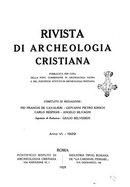 Rivista di archeologia cristiana