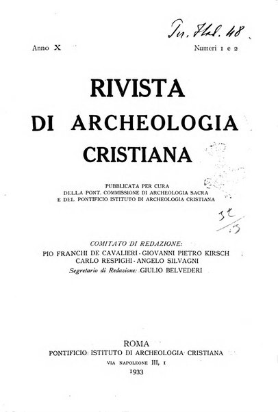 Rivista di archeologia cristiana