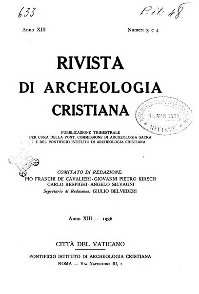 Rivista di archeologia cristiana