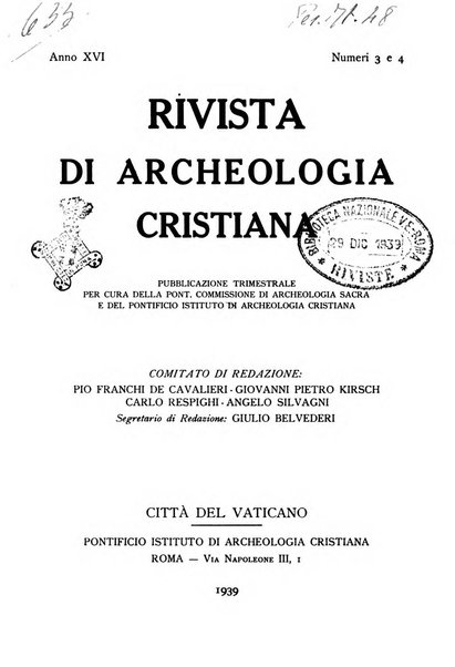 Rivista di archeologia cristiana